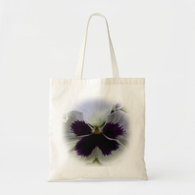 Tote Bag Pansement pourpre et blanc (Devant)