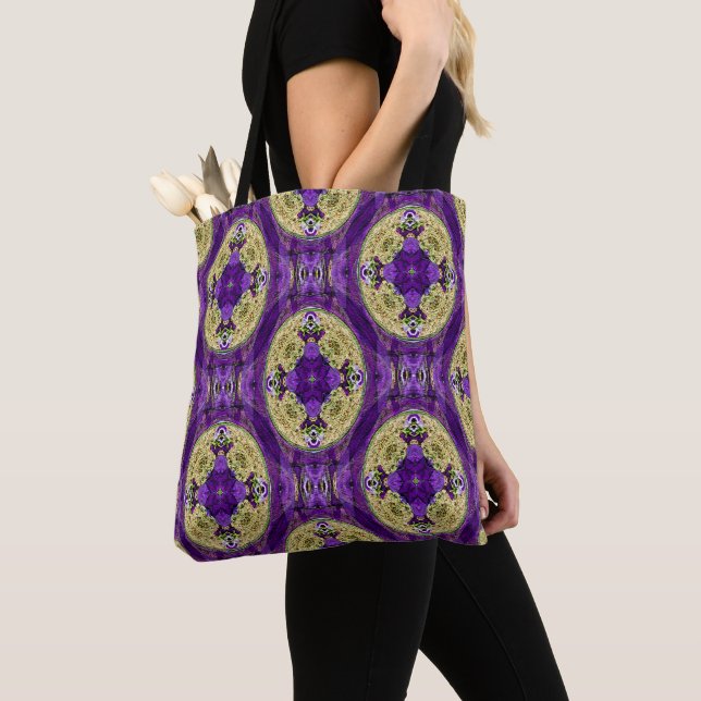 Tote Bag Pansies celtiques....... (De près)