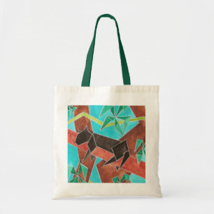 Tote Bag Panthère de la jungle Art abstrait original