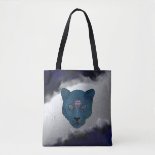Tote Bag Panthère mystique avec Géode