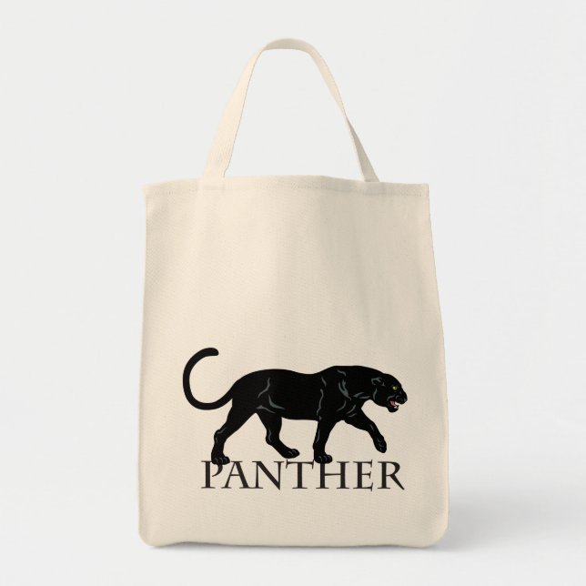 Tote Bag panthère noir (Devant)