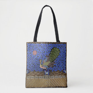 Tote Bag paon, art chinois, cru