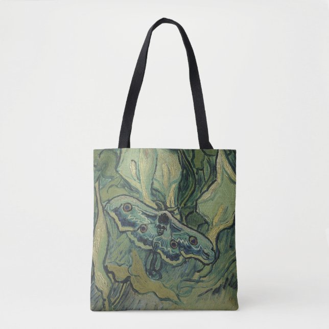 Tote Bag Paon (Empereur) vert par Vincent van Gogh (Devant)