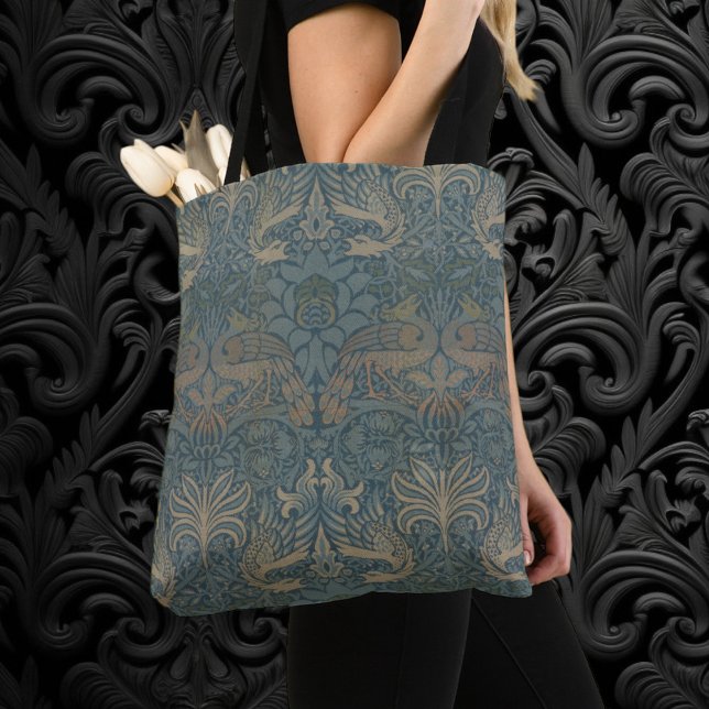 Tote Bag Paon et Dragon par William Morris (Peacock and Dragon by William Morris Tote Bag)