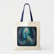 Paon mystique dans la forêt enchantée