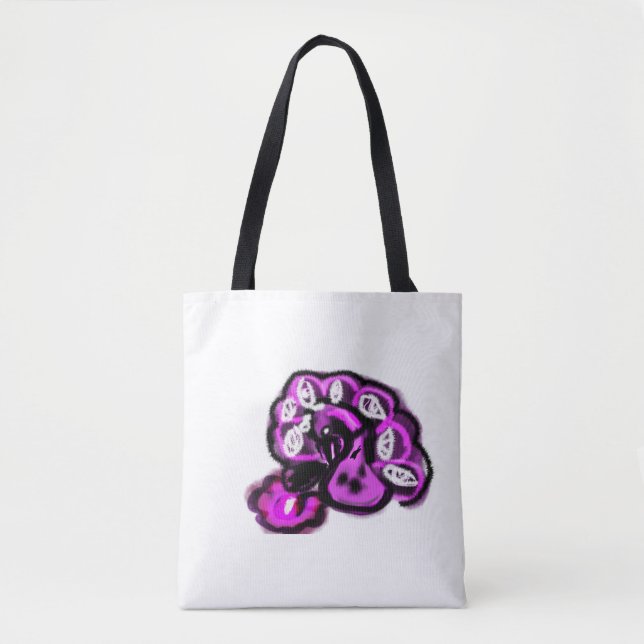 Tote Bag Paon pourpre (Devant)