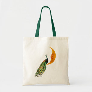 Tote Bag Paon sur la lune