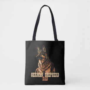 Tote Bag Papa Berger Allemand, papa propriétaire de GSD