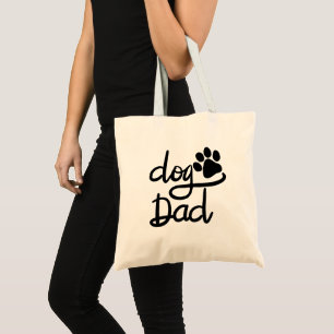 Tote Bag Papa Chien Drôle Empreinte de Patte