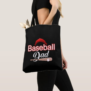 Tote Bag Papa de baseball Fête des pères de baseball masc