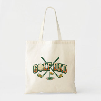 Tote Bag Papa de golf vintage golfeur universitaire
