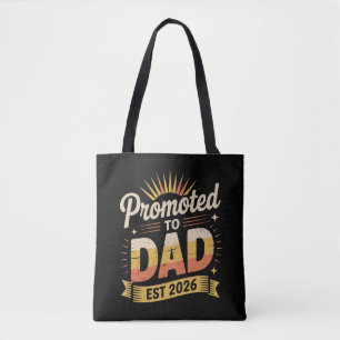 Tote Bag Papa depuis 2026 Drôle de nouveau papa Annonce de