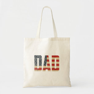 Tote Bag Papa Drapeau Américain Patriotique Gras Fête des P