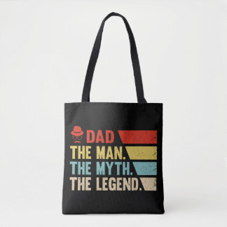 Tote Bag Papa. L'Homme, Le Mythe, La Légende.