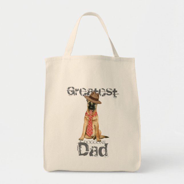Tote Bag Papa Malinois belge (Devant)