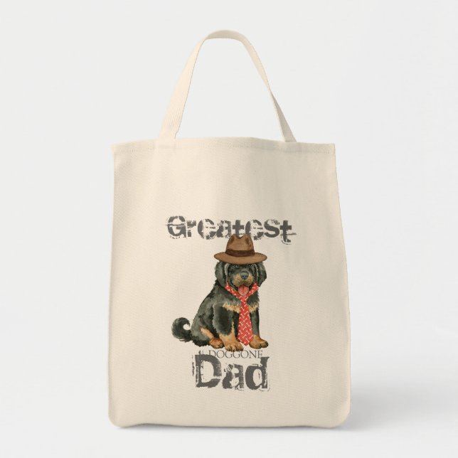Tote Bag Papa Mastiff Tibétain (Devant)