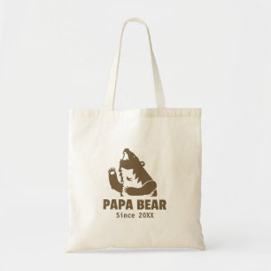 Tote Bag Papa Ours Sauvage Depuis l'Année de la Paternité P