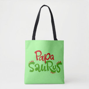 Tote Bag Papa Saurus Graphic