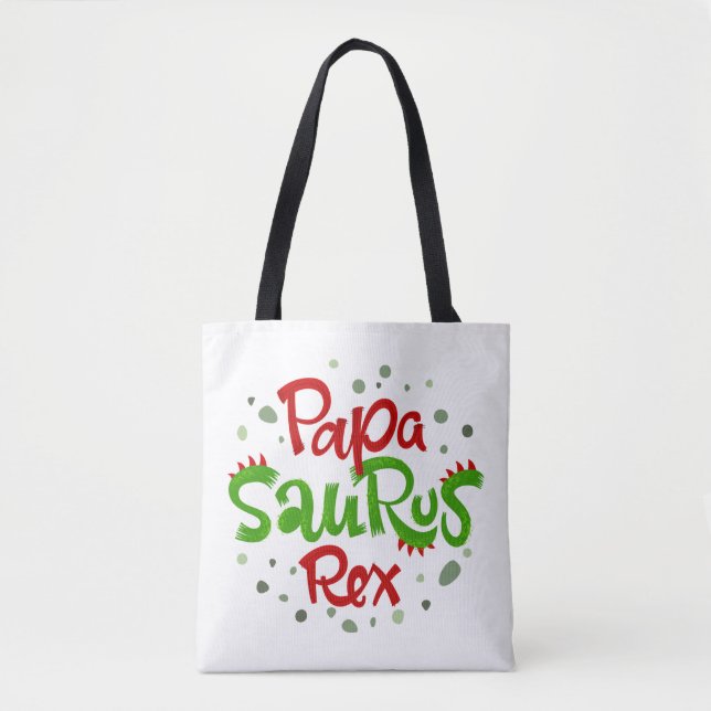Tote Bag Papa Saurus Rex Graphic (Devant)