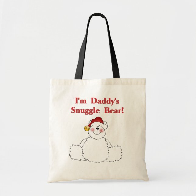 Tote Bag Papa's Snuggle Bear Papa Noël (Devant)