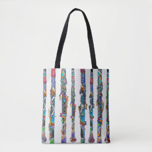 Tote Bag Papier Clarinet, Clarinets Colorés, Louveur Clarin