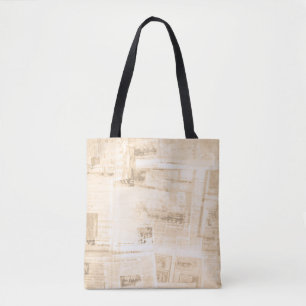 Tote Bag Papier écaillé : vieil arrière - plan de journal.