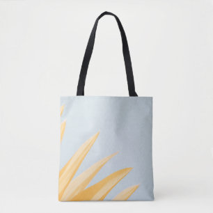 TOTE BAG PAPIER GRAPHIQUE À FLEURS BLANCHES