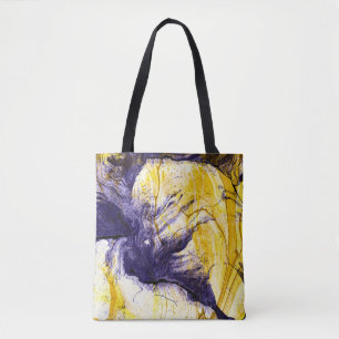 Tote Bag Papier marbré : Art Acrylique Lumineux