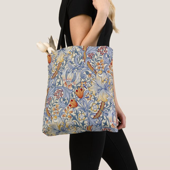 Tote Bag Papier peint victorien William Morris Gold Lily (De près)