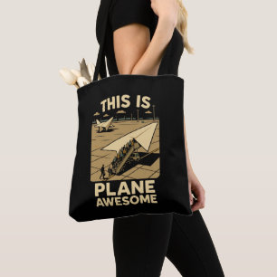Tote Bag Papier Plan d'embarquement Humour Papier Lignes