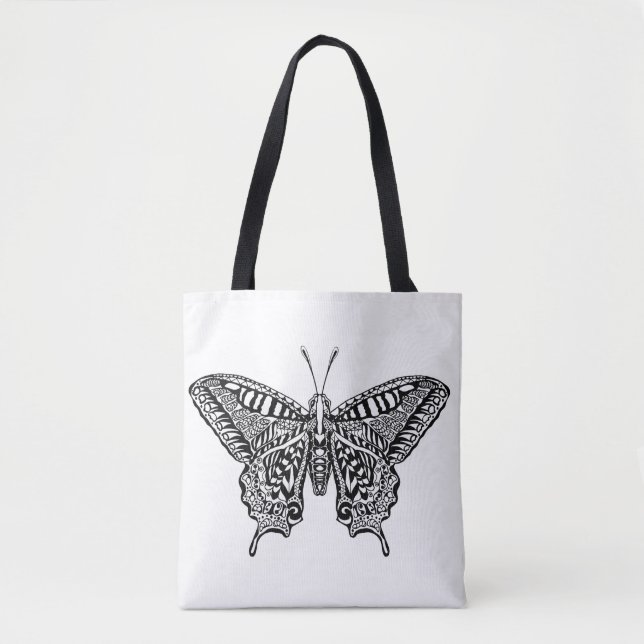Tote Bag Papillon 4 de style (Devant)