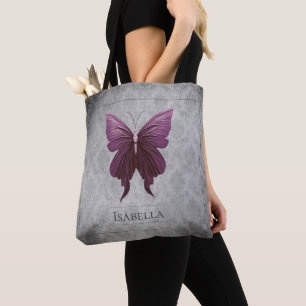 Tote Bag Papillon à bijoux Magenta