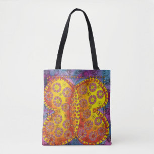 Tote Bag Papillon à motif aquarelle