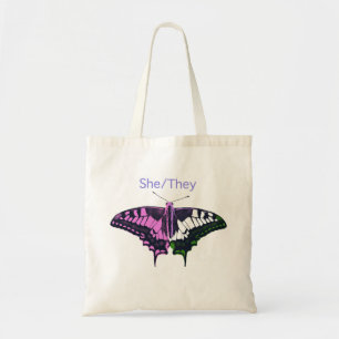 Tote Bag Papillon à queue noire non binaire