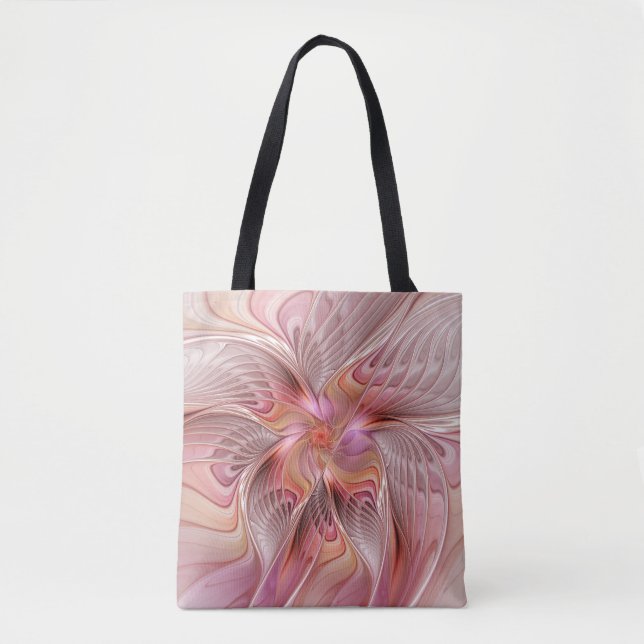 Tote Bag Papillon Abstrait coloré Imaginaire Fractal Art (Devant)