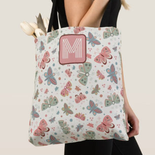 Tote Bag Papillon amusant Premier Monogramme Inspiritisme f