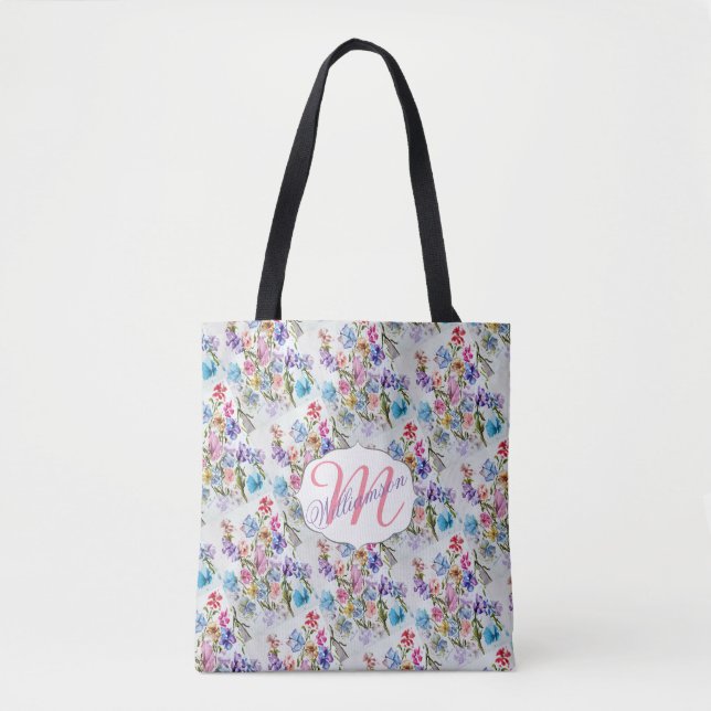 Tote Bag Papillon Aquarelle Fantaisiste (Devant)