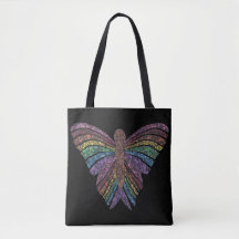 Papillon arc-en-ciel (noir) - Fourre-tout
