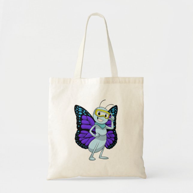 Tote Bag Papillon aux lunettes (Devant)