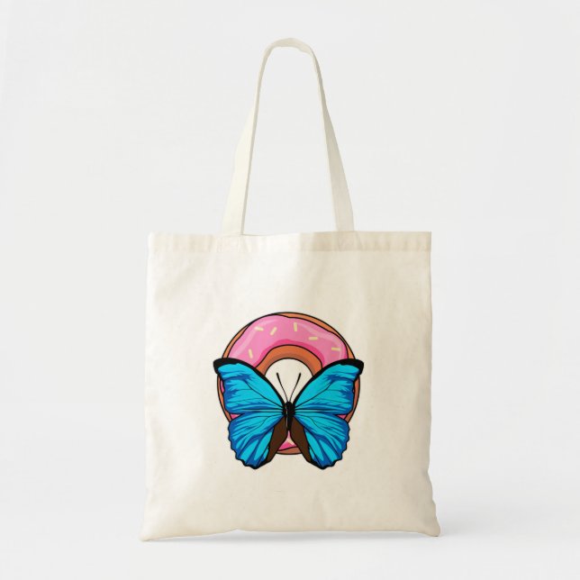 Tote Bag Papillon avec Donut (Devant)