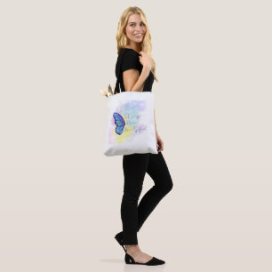 Tote Bag papillon avec fort beau courageux