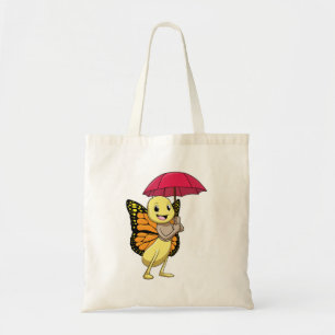 Tote Bag Papillon avec parapluie