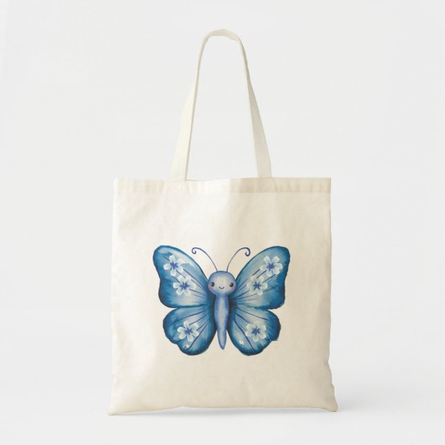 Tote Bag Papillon bleu (Devant)