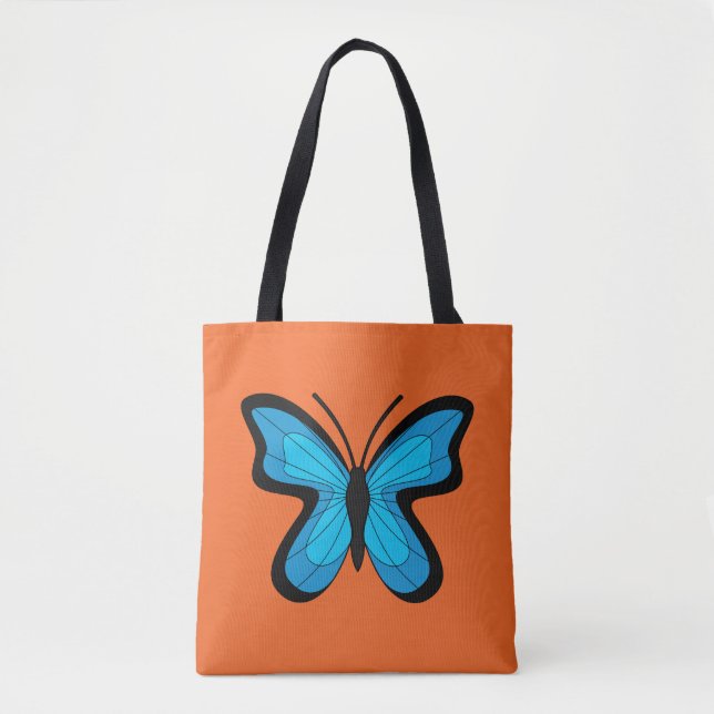 Tote Bag Papillon Bleu (Devant)