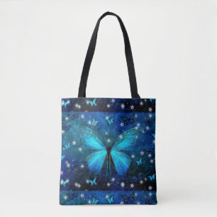 Tote Bag Papillon bleu élégant