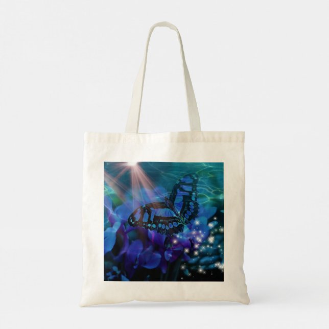 Tote Bag Papillon bleu magique (Dos)
