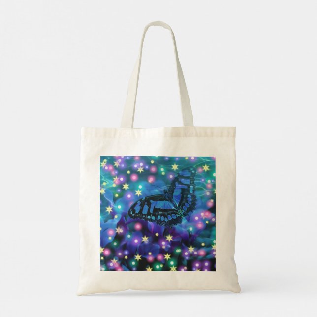Tote Bag Papillon bleu magique (Dos)
