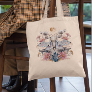 Tote Bag Papillon Céleste Cristal Floral Lune  