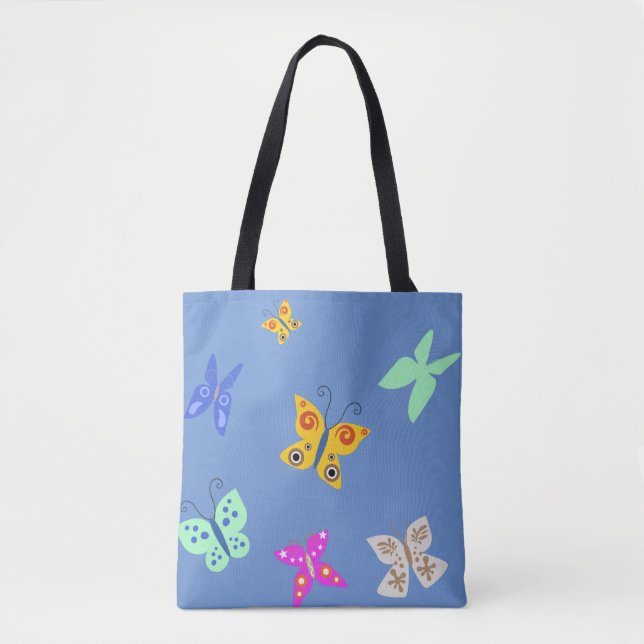 Tote Bag Papillon Coloré  (Devant)