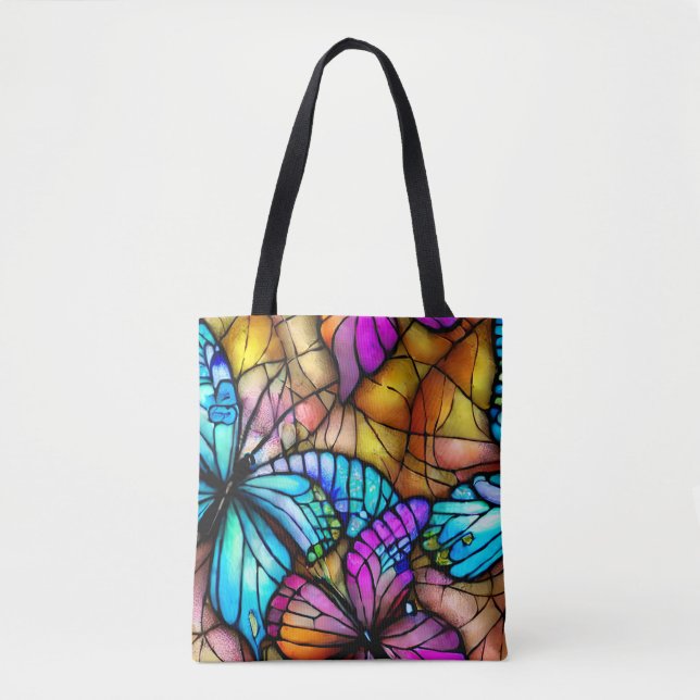 Tote Bag Papillon coloré (Devant)
